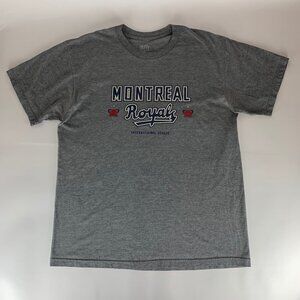 Montreal Royals Gray Ebbets Field Flannels Short Sleeve Shirt Mens Large